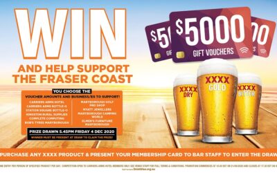 WIN $5000 AND SUPPORT THE FRASER COAST